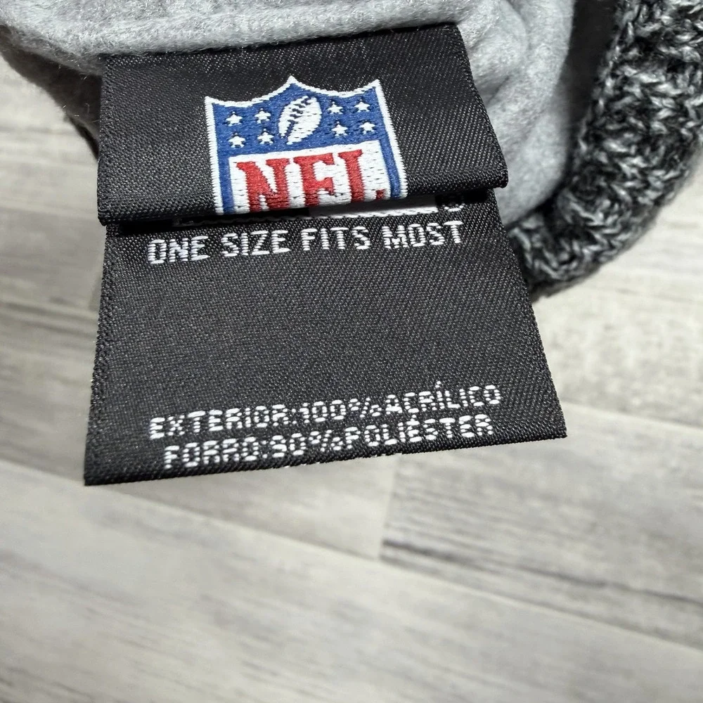 Arizona Cardinals NFL New Era Official On Field‎ Knit Beanie Pom Gray/Black OSFM